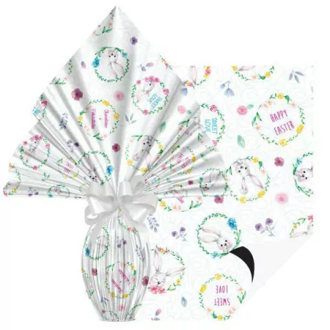 POLI FESTCOLOR PEROLIZADA PÁSCOA SWEET 70CM X 90CM C/ 25 UNIDADES