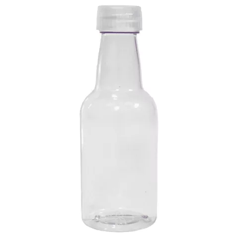 GARRAFINHA PLÁSTICA MASSARI 50ML TAMPA CRISTAL COM 10 UNIDADES