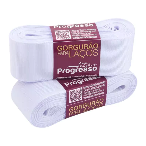 FITA GORGURÃO PROGRESSO BRANCO 38MM X 10 METROS na internet