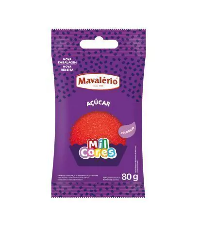 AÇÚCAR MAVALÉRIO VERMELHO 80GR