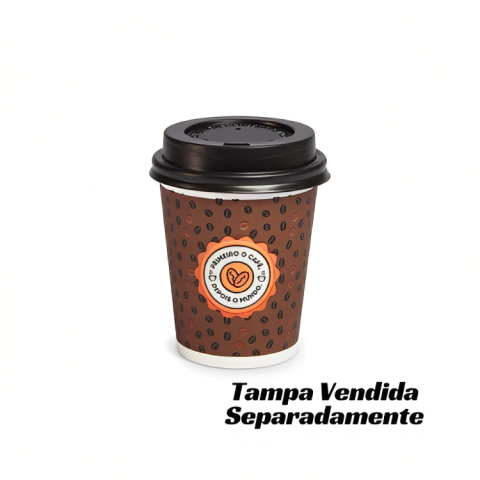 COPO DE PAPEL FIBRAFORM 240 ML TIMBRADO COM 50 UNIDADES
