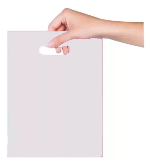 SACOLA BOCA DE PALHAÇO 16CM X 22CM BRANCA PACOTE COM 50 UNIDADES