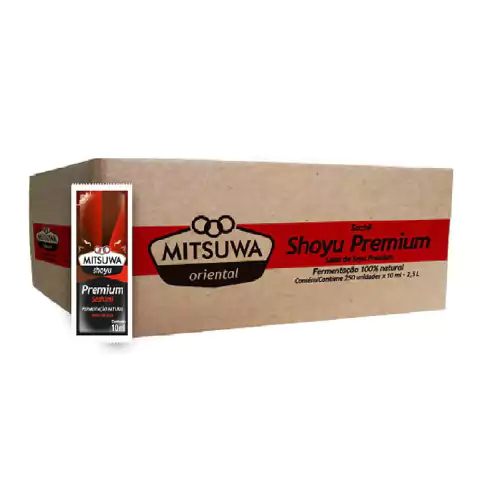 SACHE MOLHO SHOYU PREMIUM MITSUWA DAJUDA 8ML COM 250 UNIDADES - comprar online