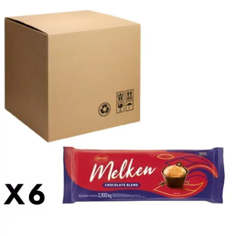 CHOCOLATE HARALD MELKEN BLEND BARRA 2,100KG CAIXA COM 6 UNIDADES