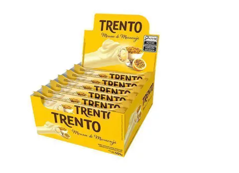 TRENTO MOUSSE DE MARACUJÁ 29GR COM 16 UNIDADES