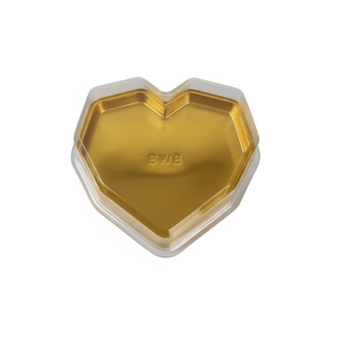 CAIXA BWB CORAÇÃO LAPIDADO DOURADO 350 G COM 1 CAVIDADE - comprar online