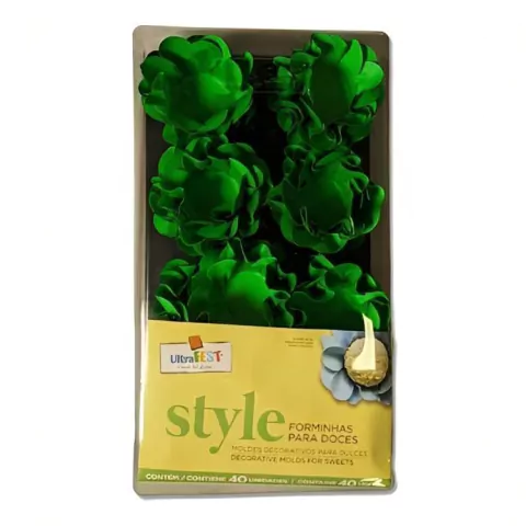 FORMA ULTRAFEST STYLE VERDE COM 40 UNIDADES