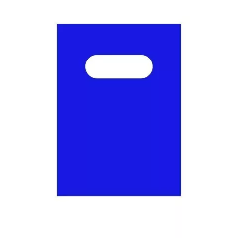 SACOLA BOCA DE PALHAÇO 30CM X 40CM AZUL PACOTE COM 62 UNIDADES