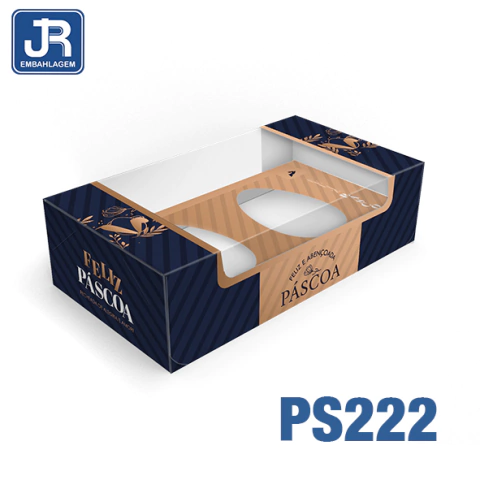 CAIXA JR PARA 2 MEIO OVOS LINE BLUE 50GR