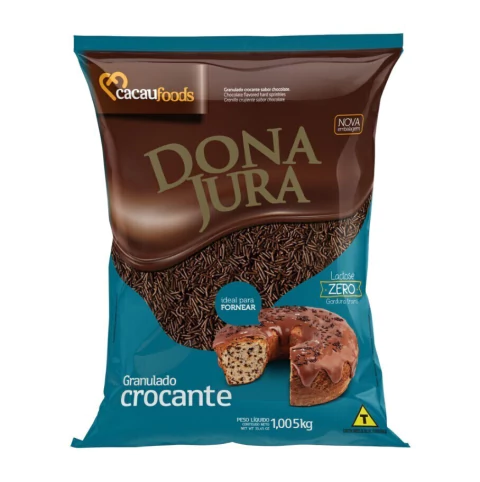GRANULADO DONA JURA CROCANTE ESCURO ZERO LACTOSE 1,005KG