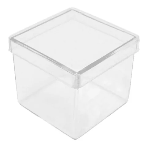 CAIXINHA ACRÍLICA MASSARI 6CM X 6CM COM 10 UNIDADES