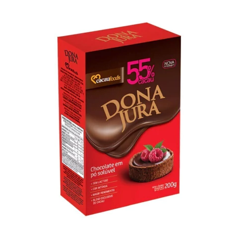 CHOCOLATE EM PÓ DONA JURA 55% 200GR