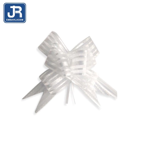 LAÇO PRONTO JR BRANCO ORGANZA 50MM COM 10 UNIDADES