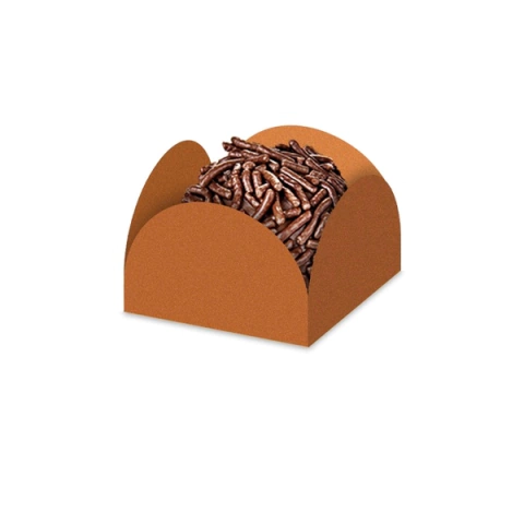 FORMINHA PLAC PARA DOCES RUSTÍCA LARANJA MÉDIA COM 50 UNIDADES