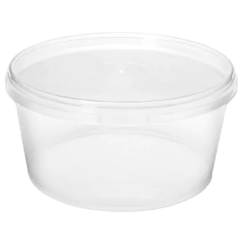 POTE PRAFESTA REDONDO 500ML COM LACRE C/100 UNIDADES