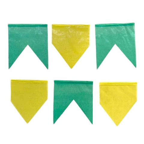 BANDEIRINHA DE PLÁSTICO REAL SEDA 10 METROS