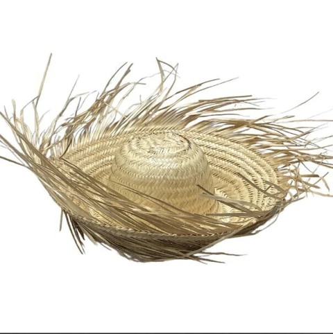 CHAPÉU DE PALHA DESFIADO ADULTO