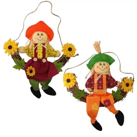 CASAL ESPANTALHO JUNINO DE PAREDE 45CM