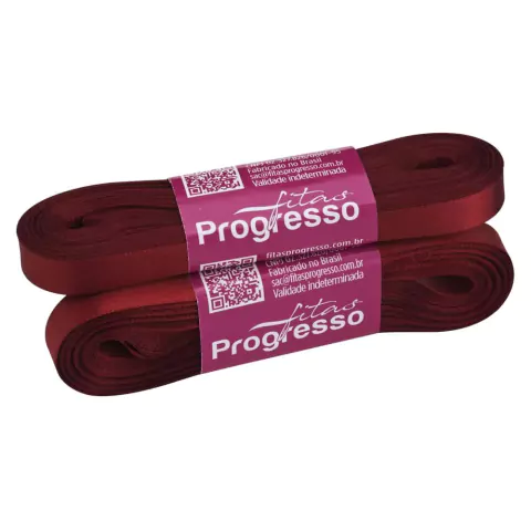 FITA DE CETIM PROGRESSO VINHO 7MM X 10 METROS na internet