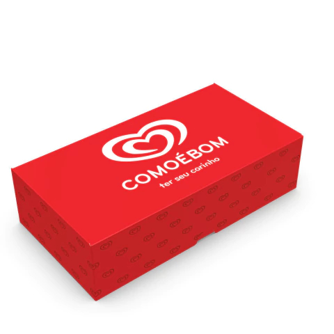 CAIXA PARA 8 DOCES COMO É BOM COM 1 UNIDADE