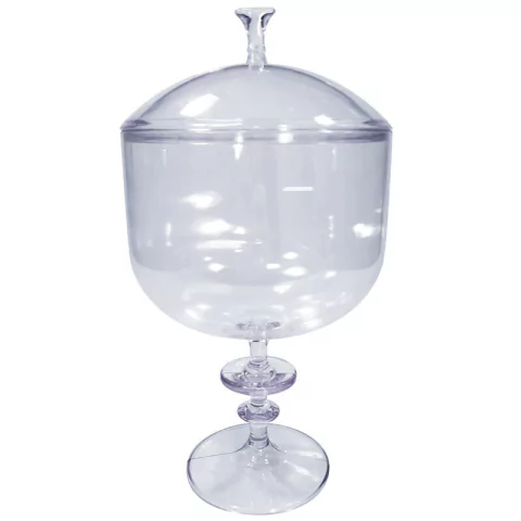 TAÇA GOURMET COM TAMPA TASIL 1,470L TRANSPARENTE