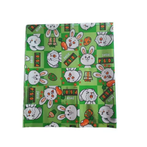 POLI LUCKYFEST 69CM X 89CM COELHO SENSAÇÕES VERDE C/25 UNIDADES