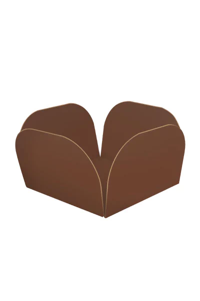 FORMINHA KAIXOTE PARA DOCES MARROM PEQUENA COM 50 UNIDADES
