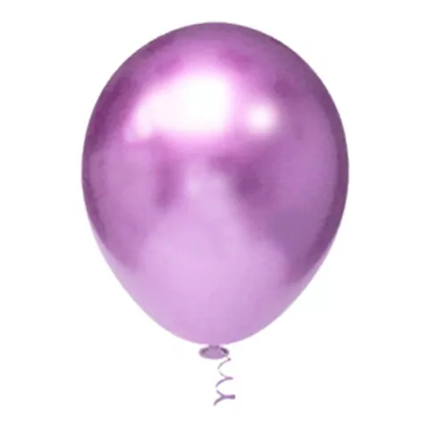 BALÃO PIC PIC VIOLETA PLATINO Nº5 COM 25 UNIDADES