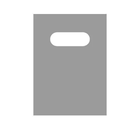 SACOLA BOCA DE PALHAÇO 16CM X 21,5CM PRATA PACOTE COM 25 UNIDADES