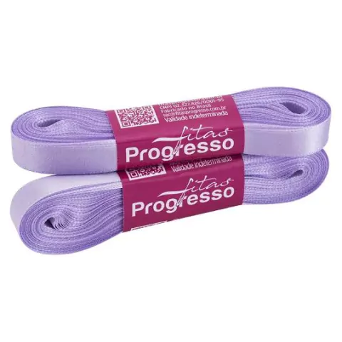 FITA DE CETIM PROGRESSO LILÁS 15MM X 10 METROS