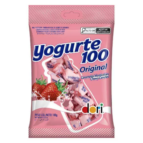 BALA DORI YOGURT 100 MORANGO 100GR