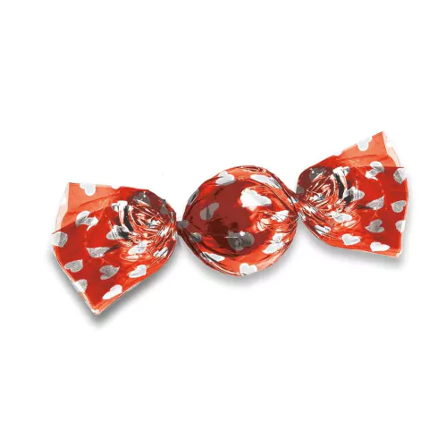 EMBALAGEM PARA TRUFA CROMUS CORAÇÕES VERMELHO COM 100 UNIDADES