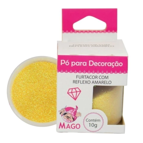 PÓ PARA DECORAÇÃO MAGO FURTACOR AMARELO 10GR - comprar online