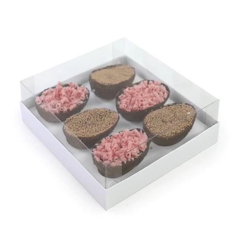 CAIXA CROMUS DESGUSTAÇÃO BRANCA 6 MINI OVOS 50GR