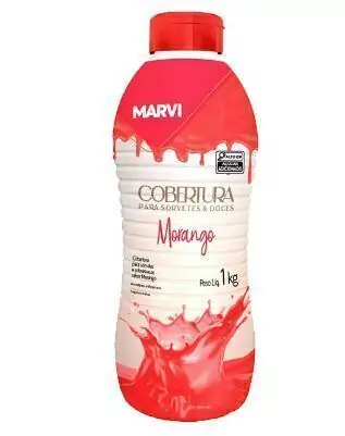COBERTURA PARA SORVETE MARVI MORANGO 1KG