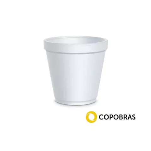 COPO ISOPOR 120ML COPOBRAS COM 25 UNIDADES
