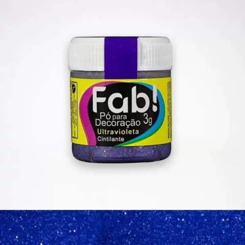 PÓ PARA DECORAÇÃO FAB ULTRAVIOLETA 3GR