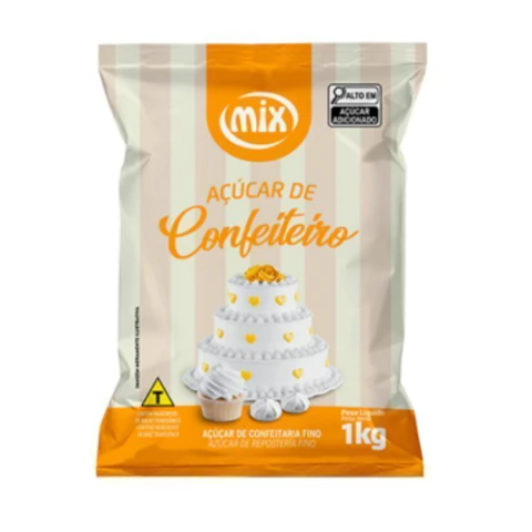 AÇUCAR DE CONFEITEIRO FINO MIX 1KG