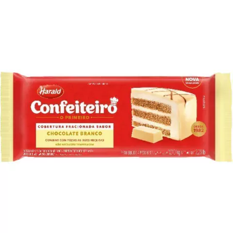 COBERTURA FRACIONADA HARALD CONFEITEIRO BRANCO 1,010KG
