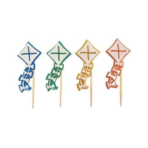 PALITO DECORATIVO JUNINO PIPA NO PALITO COM 10 UNIDADES