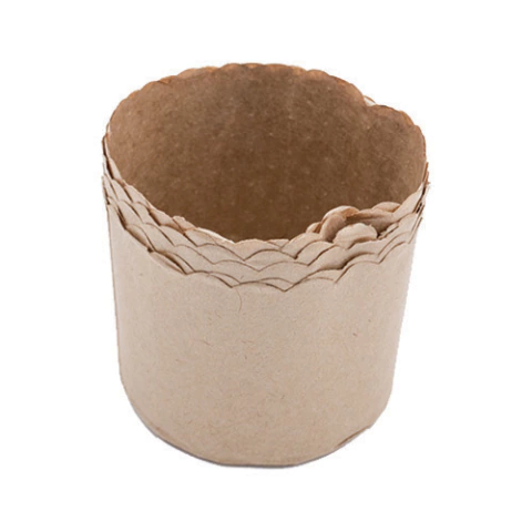 FORMA DE PANETONE KRAFT 100GR COM 5 UNIDADES