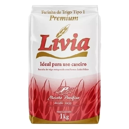 FARINHA DE TRIGO LIVIA PREMIUM 1KG