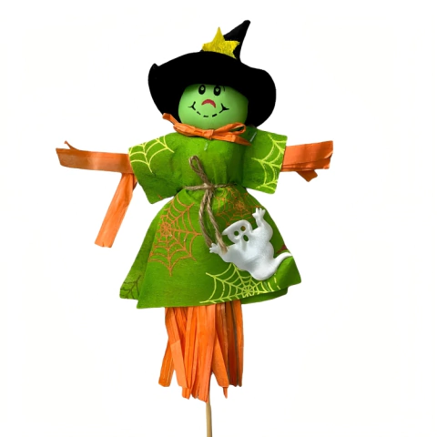 ENFEITE ESPANTALHO BRUXINHA HALLOWEEN