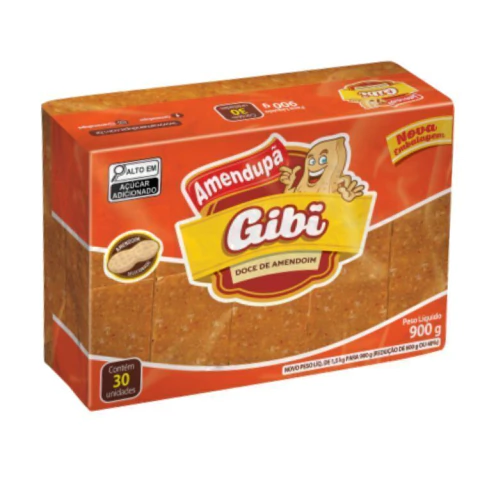DOCE AMENDOIM GIBI 900G