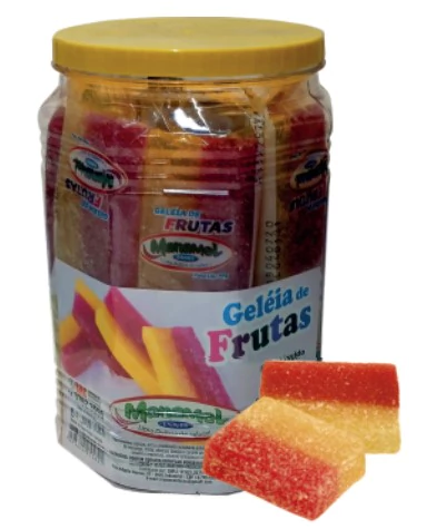 GELÉIA DE FRUTAS MANAMEL COM 20 UNIDADES