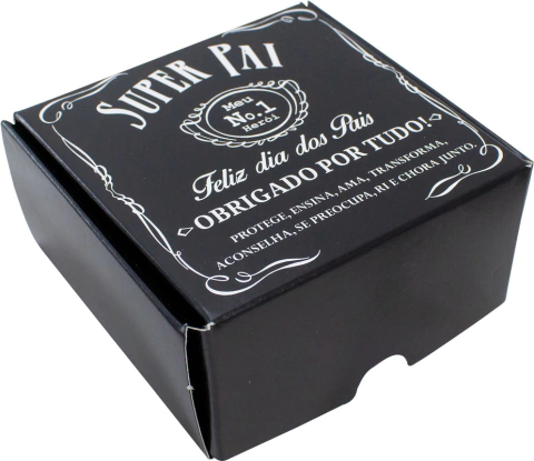 CAIXA PARA 4 DOCES PAI NUMERO 1 COM 1 UNIDADE