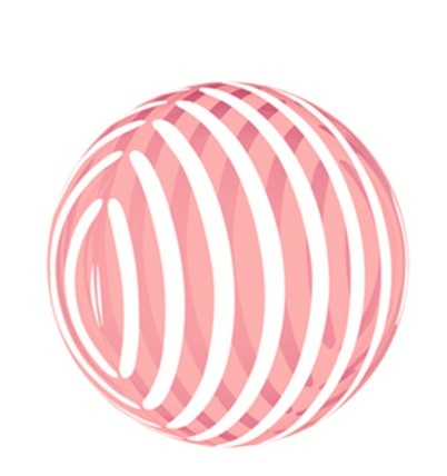 BALAO BUBBLE MUNDO BIZARRO TRANSPARENTE 45CM VERMELHO COM LISTRAS BRANCAS 18POL