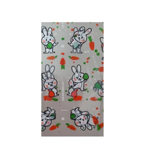 SACO DECORADO COELHINHO MÉDIO COM 50 UNIDADES