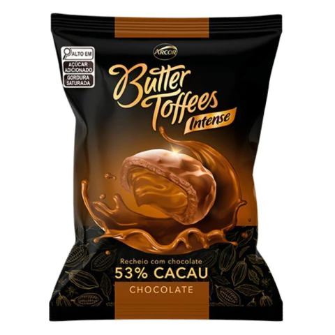BALA BUTTER TOFFEES CHOCOLATE 53% CACAU 500GR