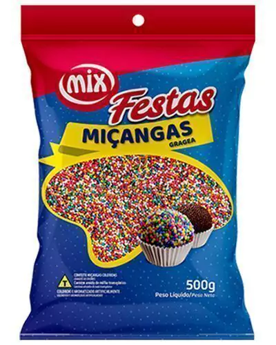 CONFEITO MIÇANGA MIX 8 CORES 500GR